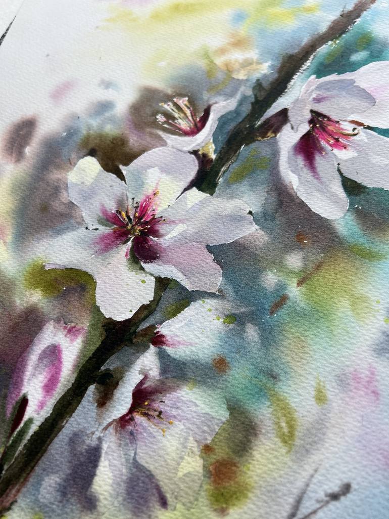 Original Floral Painting by Eugenia Gorbacheva