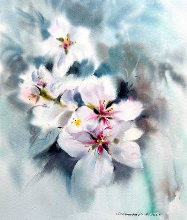 Original Expressionism Floral Paintings by Eugenia Gorbacheva