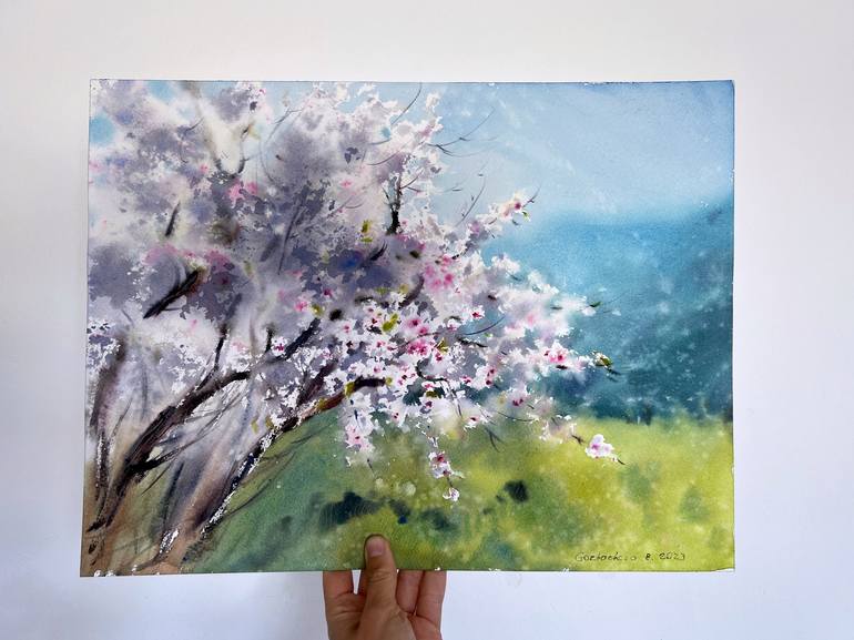 Original Tree Painting by Eugenia Gorbacheva