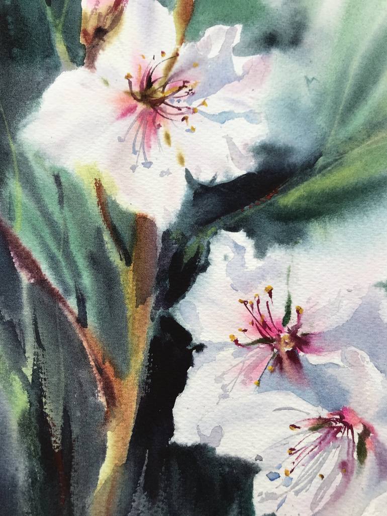 Original Fine Art Floral Painting by Eugenia Gorbacheva