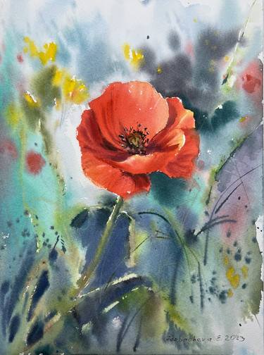 Print of Floral Paintings by Eugenia Gorbacheva