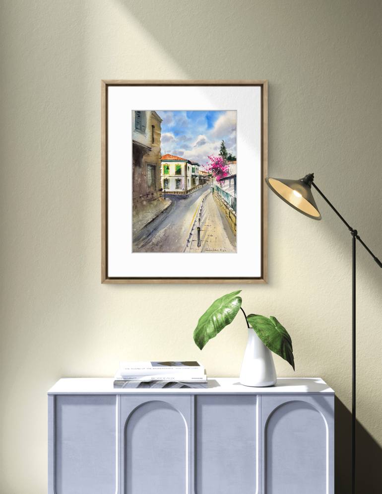 Original Fine Art Cities Painting by Eugenia Gorbacheva