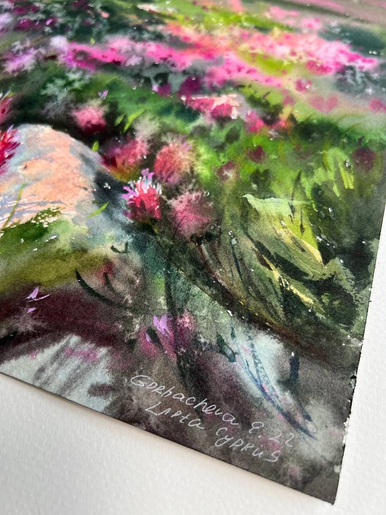Original Expressionism Landscape Painting by Eugenia Gorbacheva