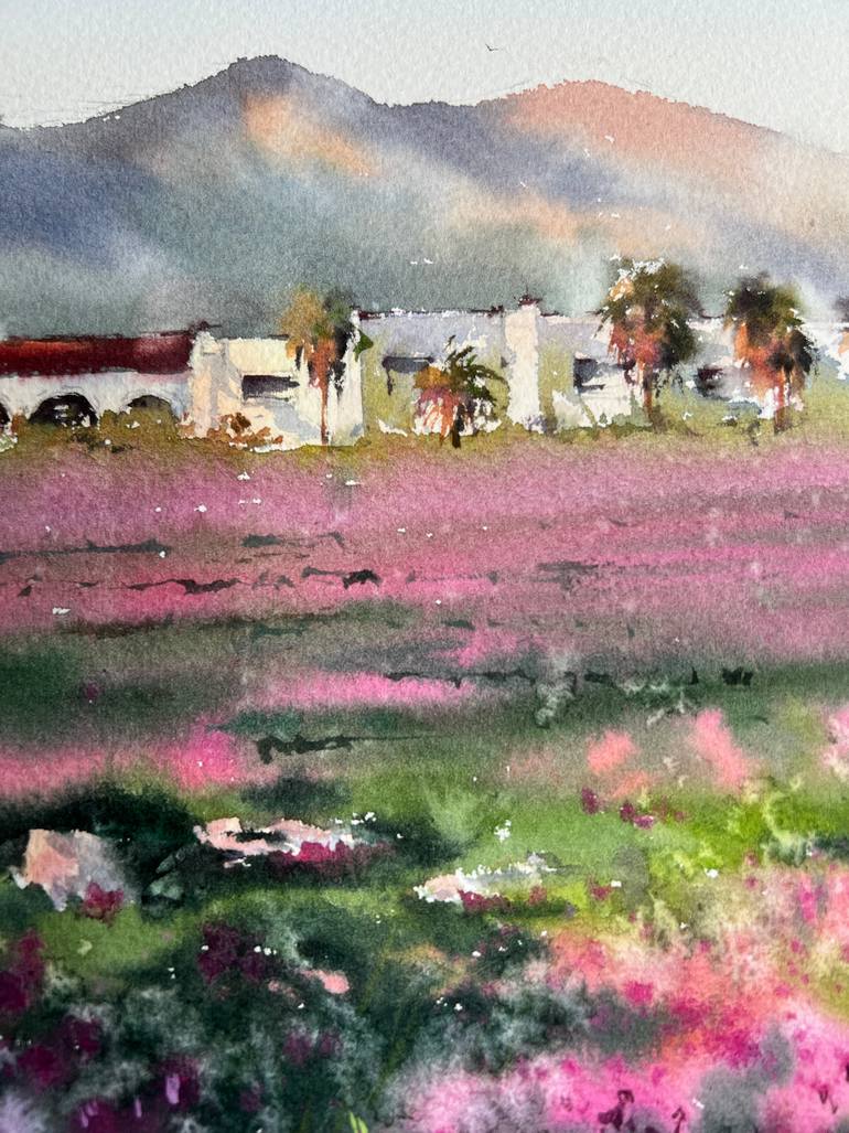 Original Expressionism Landscape Painting by Eugenia Gorbacheva