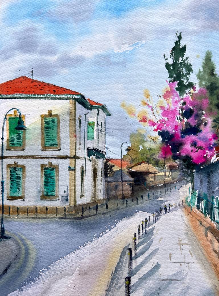 Original Cities Painting by Eugenia Gorbacheva