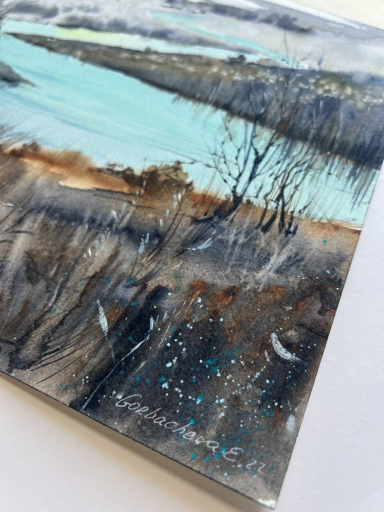 Original Expressionism Landscape Painting by Eugenia Gorbacheva