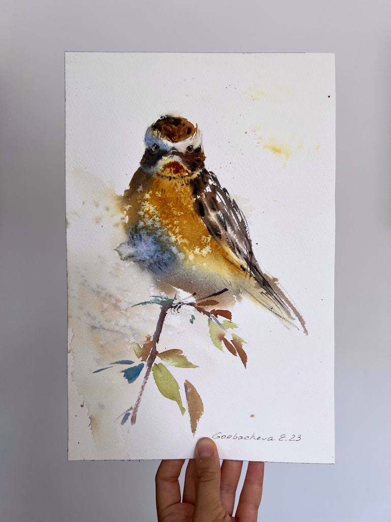 Original Expressionism Animal Painting by Eugenia Gorbacheva