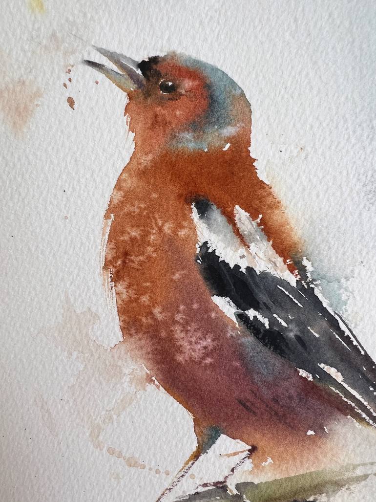 Original Expressionism Animal Painting by Eugenia Gorbacheva