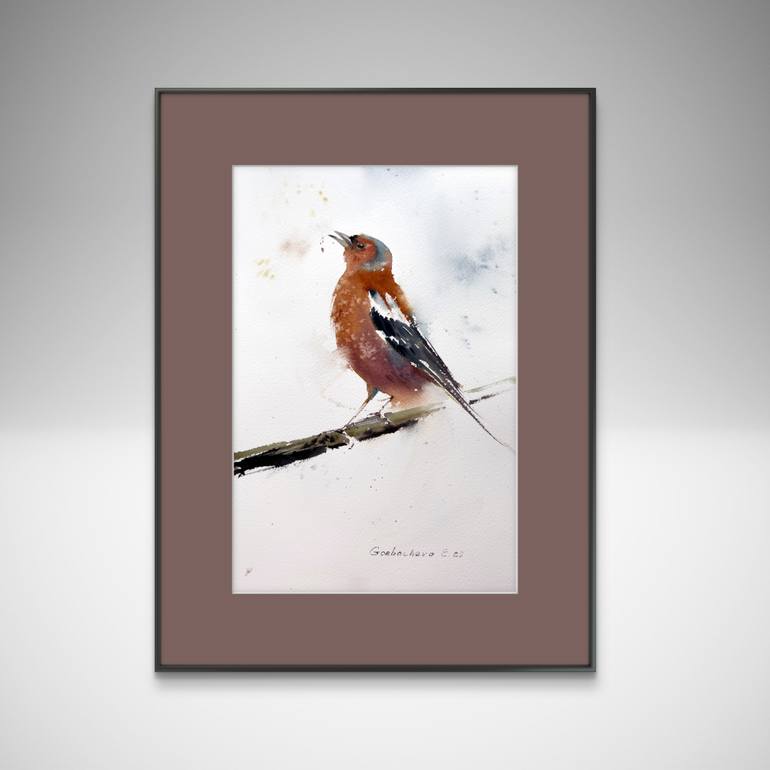 Original Expressionism Animal Painting by Eugenia Gorbacheva