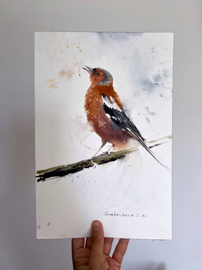 Original Expressionism Animal Painting by Eugenia Gorbacheva