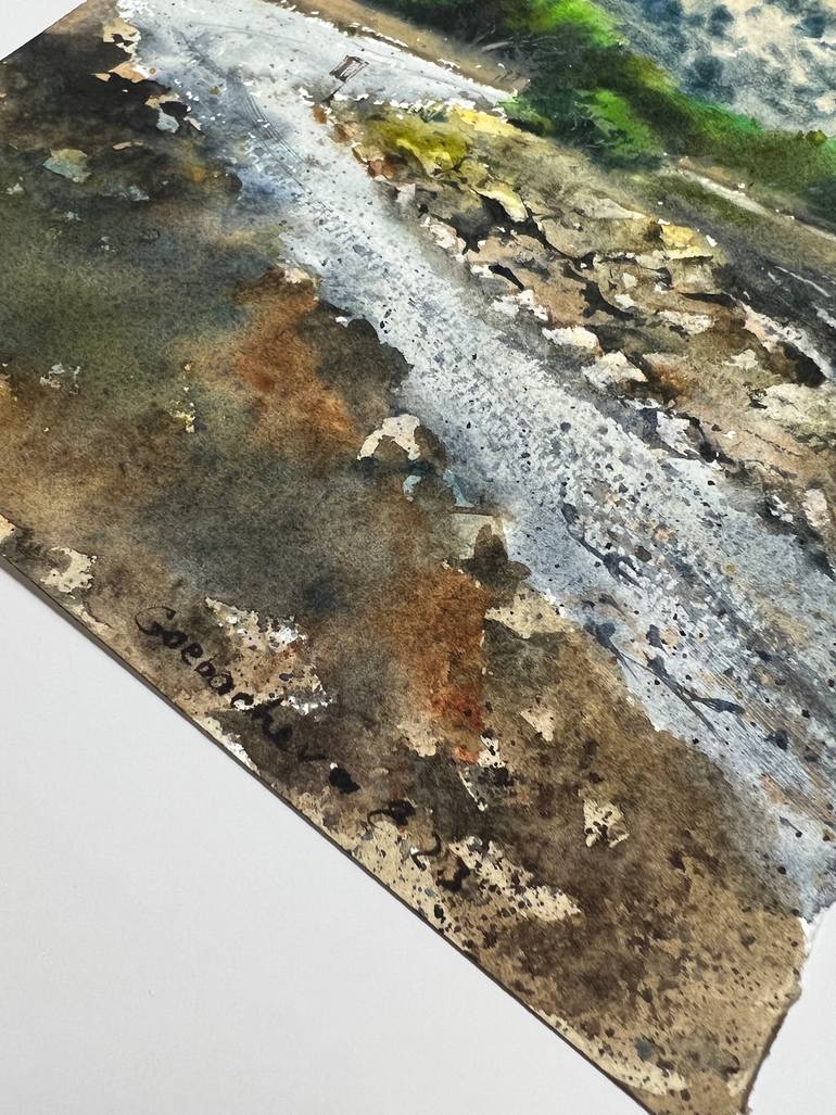 Original Expressionism Landscape Painting by Eugenia Gorbacheva