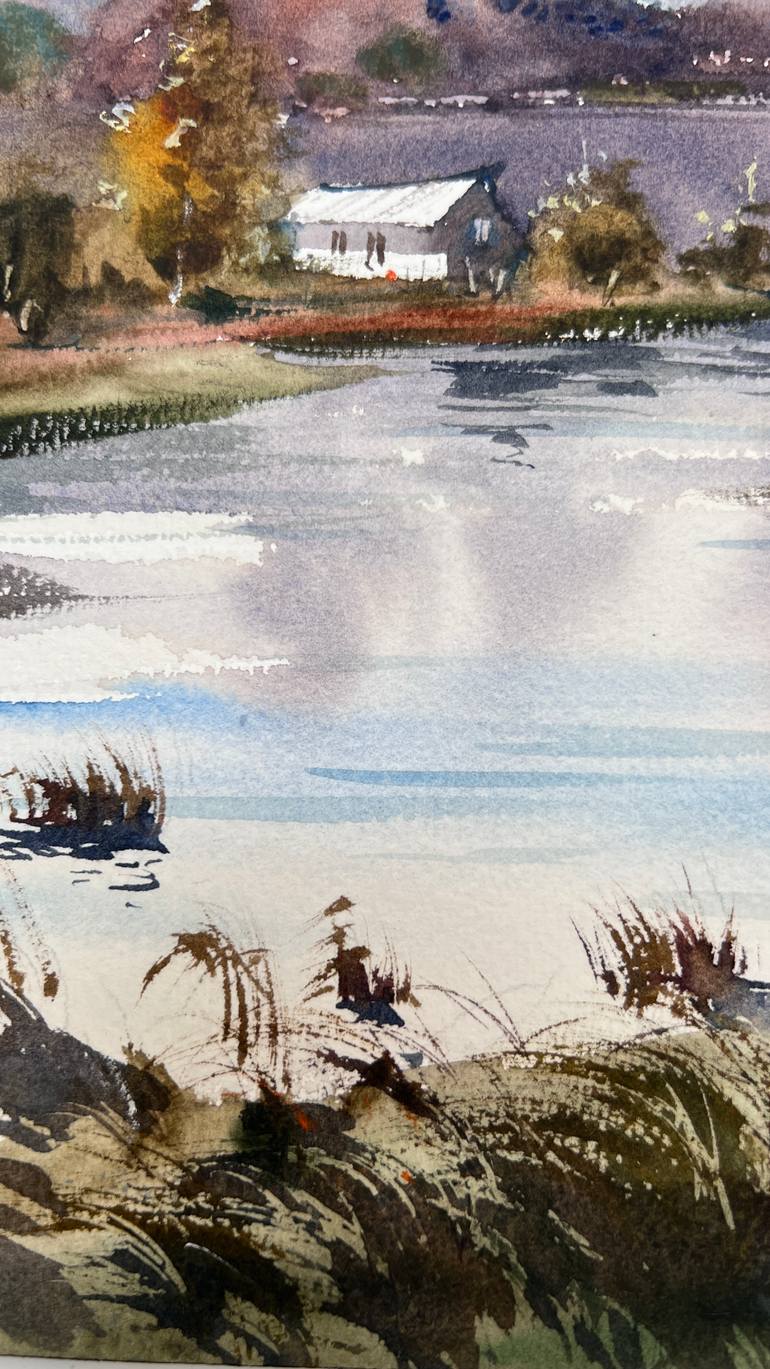 Original Expressionism Landscape Painting by Eugenia Gorbacheva