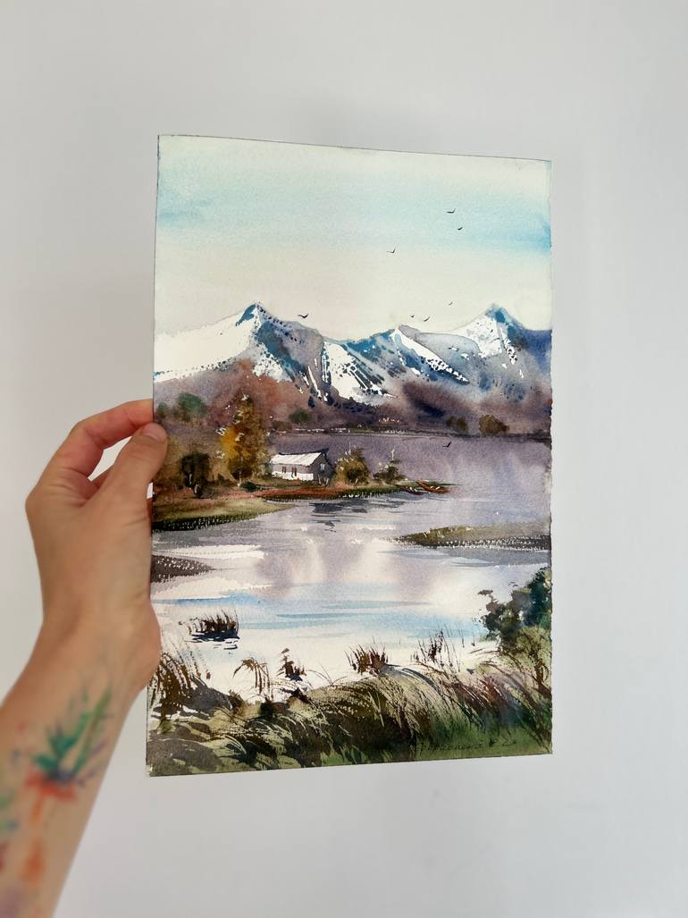 Original Expressionism Landscape Painting by Eugenia Gorbacheva