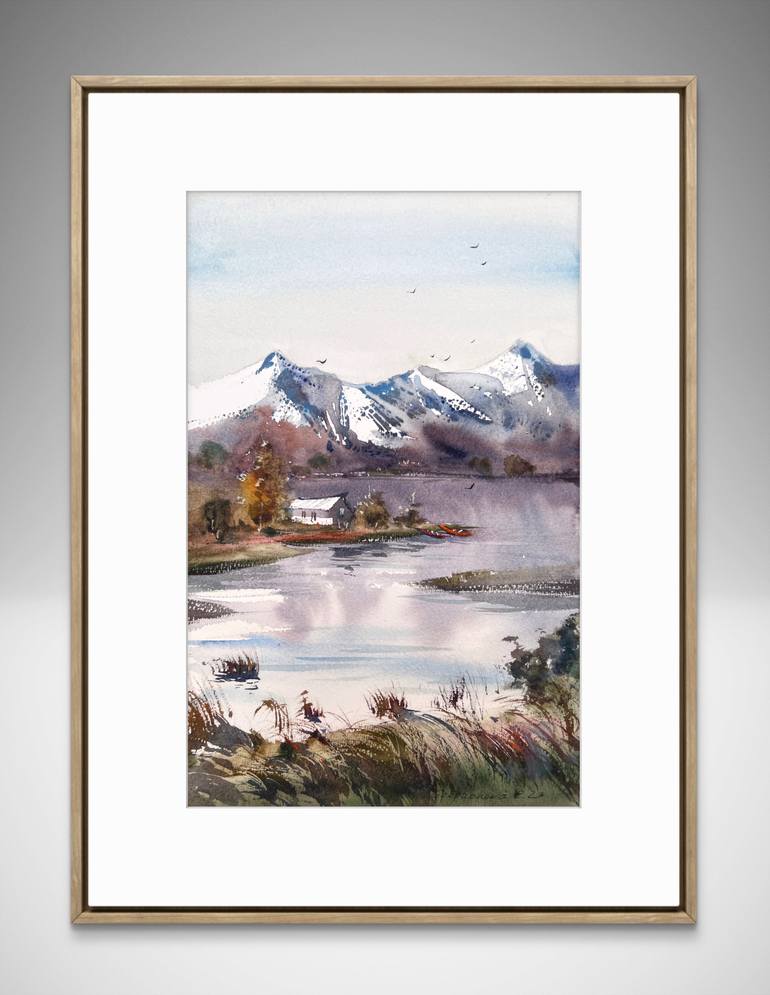 Original Expressionism Landscape Painting by Eugenia Gorbacheva