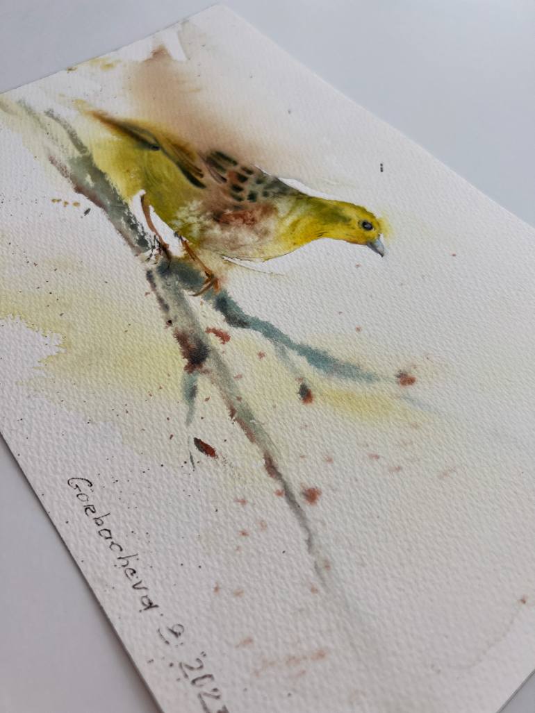 Original Expressionism Animal Painting by Eugenia Gorbacheva