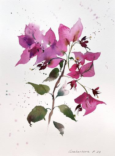 Print of Fine Art Floral Paintings by Eugenia Gorbacheva