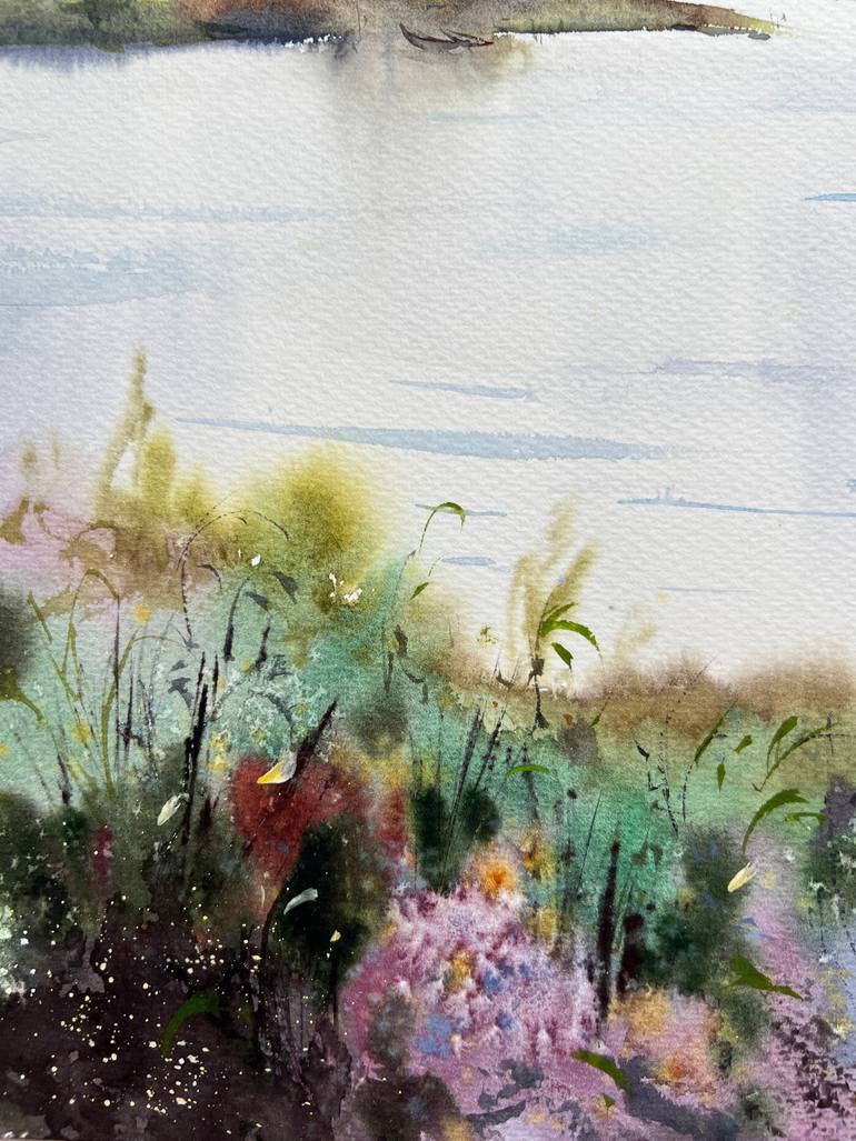 Original Expressionism Landscape Painting by Eugenia Gorbacheva