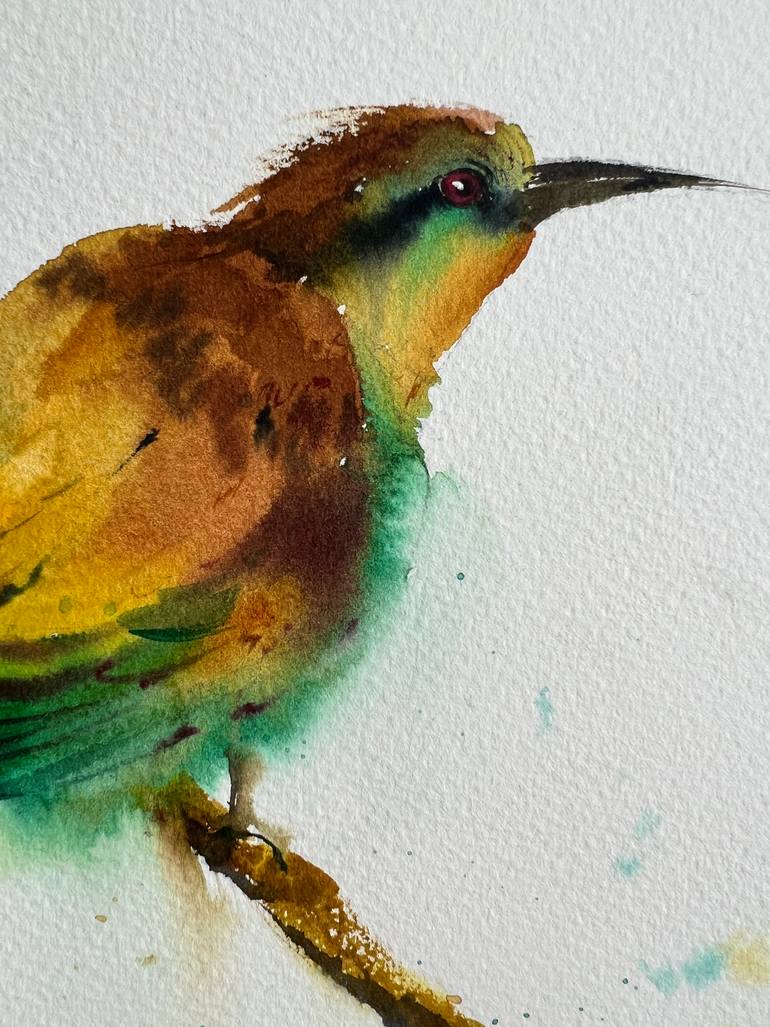 Original Expressionism Animal Painting by Eugenia Gorbacheva