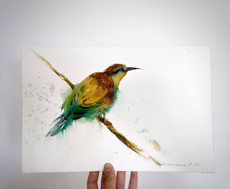 Original Expressionism Animal Painting by Eugenia Gorbacheva