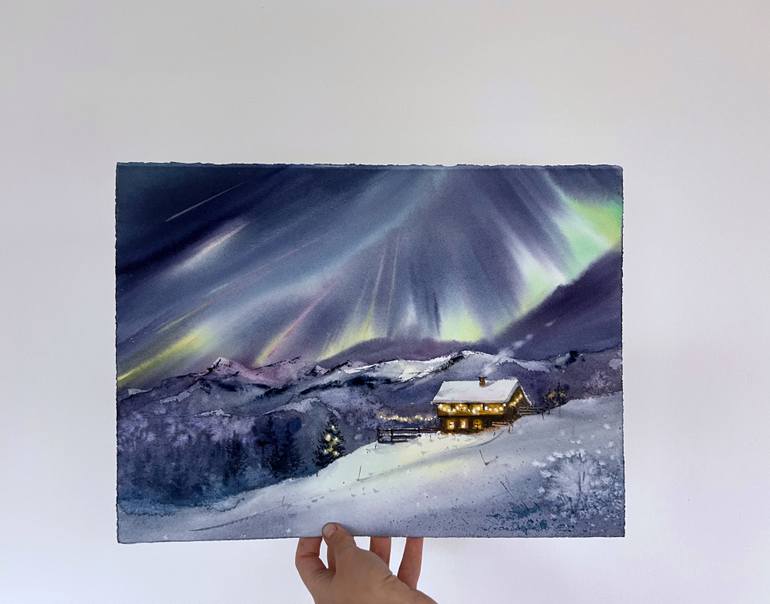 Original Expressionism Landscape Painting by Eugenia Gorbacheva