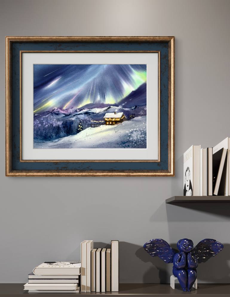 Original Expressionism Landscape Painting by Eugenia Gorbacheva