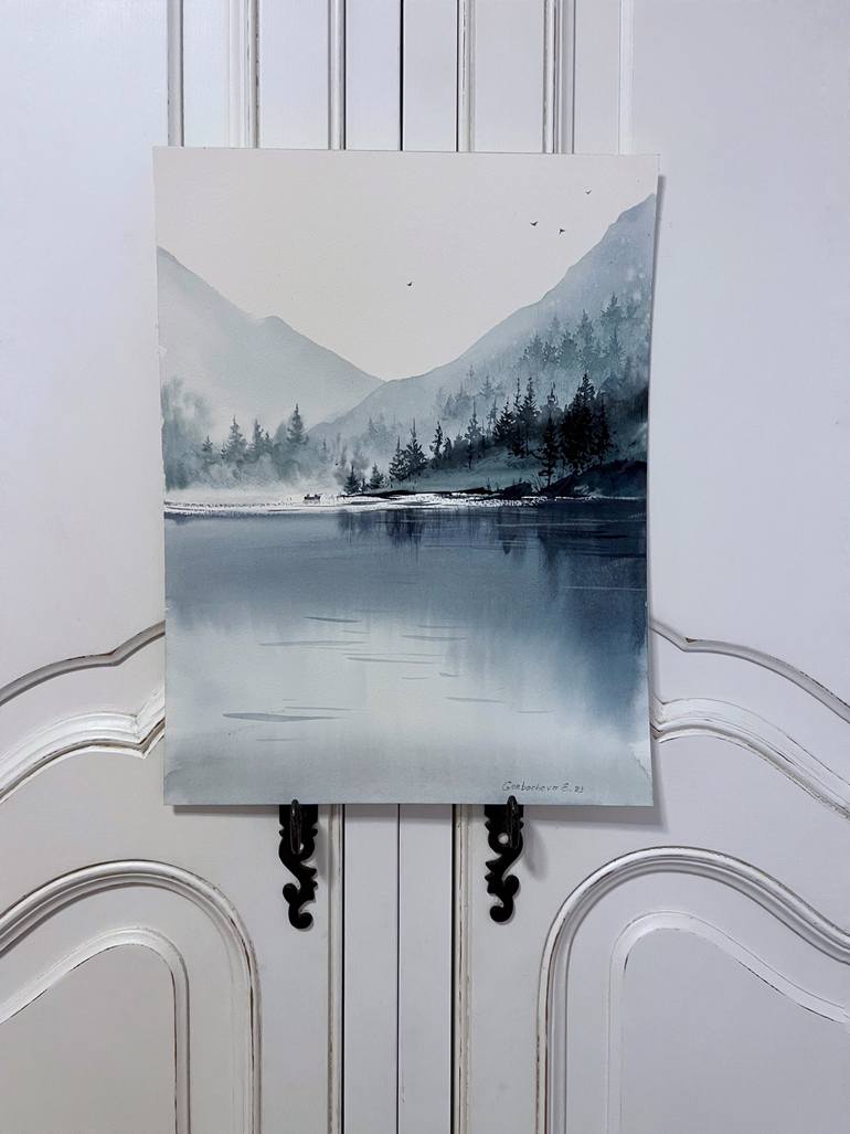 Original Expressionism Landscape Painting by Eugenia Gorbacheva