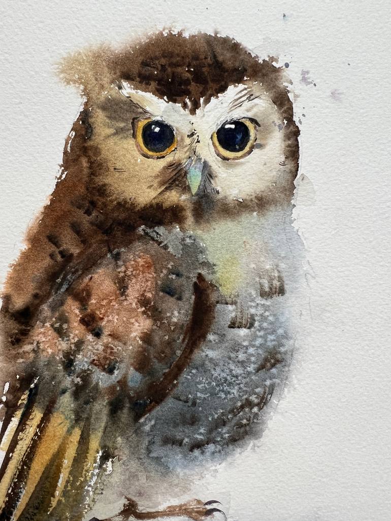 Original Expressionism Animal Painting by Eugenia Gorbacheva
