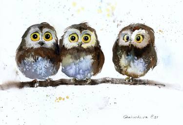 Print of Fine Art Animal Paintings by Eugenia Gorbacheva