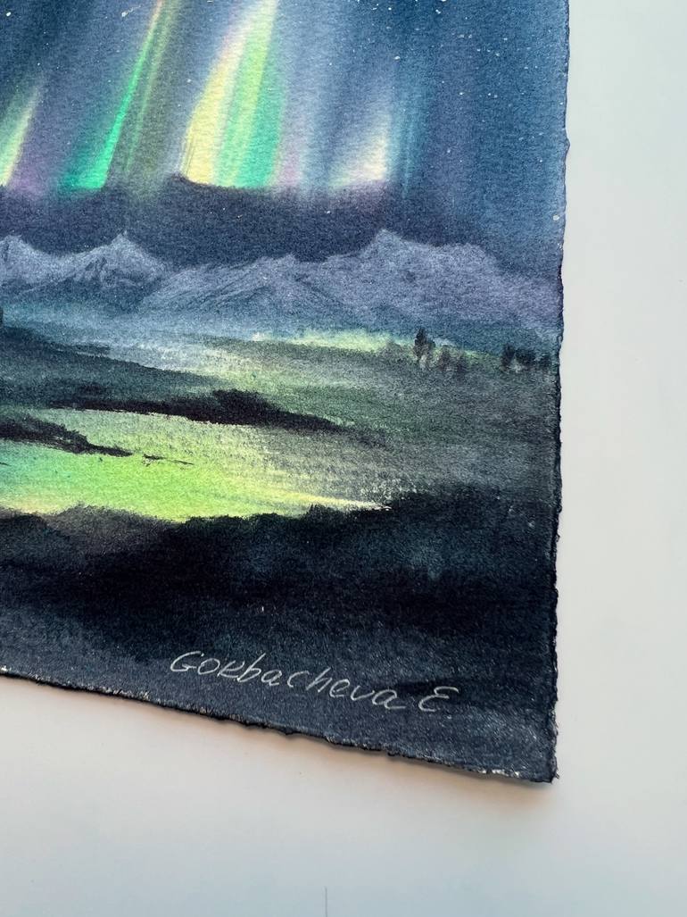 Original Expressionism Landscape Painting by Eugenia Gorbacheva