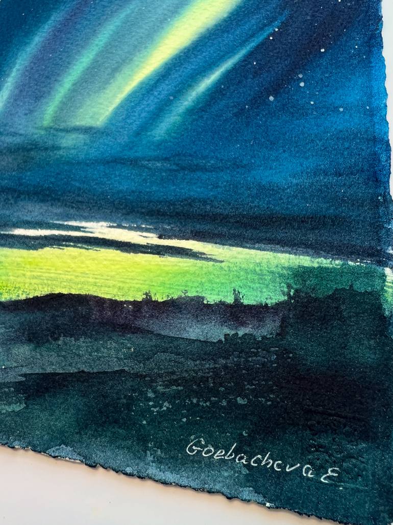 Original Expressionism Landscape Painting by Eugenia Gorbacheva