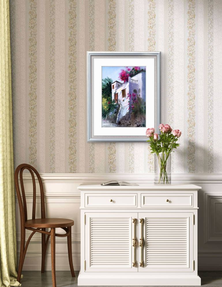 Original Expressionism Architecture Painting by Eugenia Gorbacheva