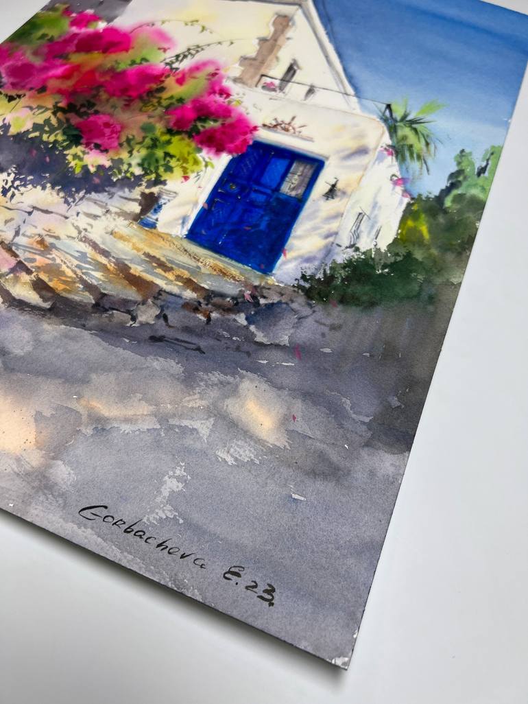 Original Expressionism Cities Painting by Eugenia Gorbacheva