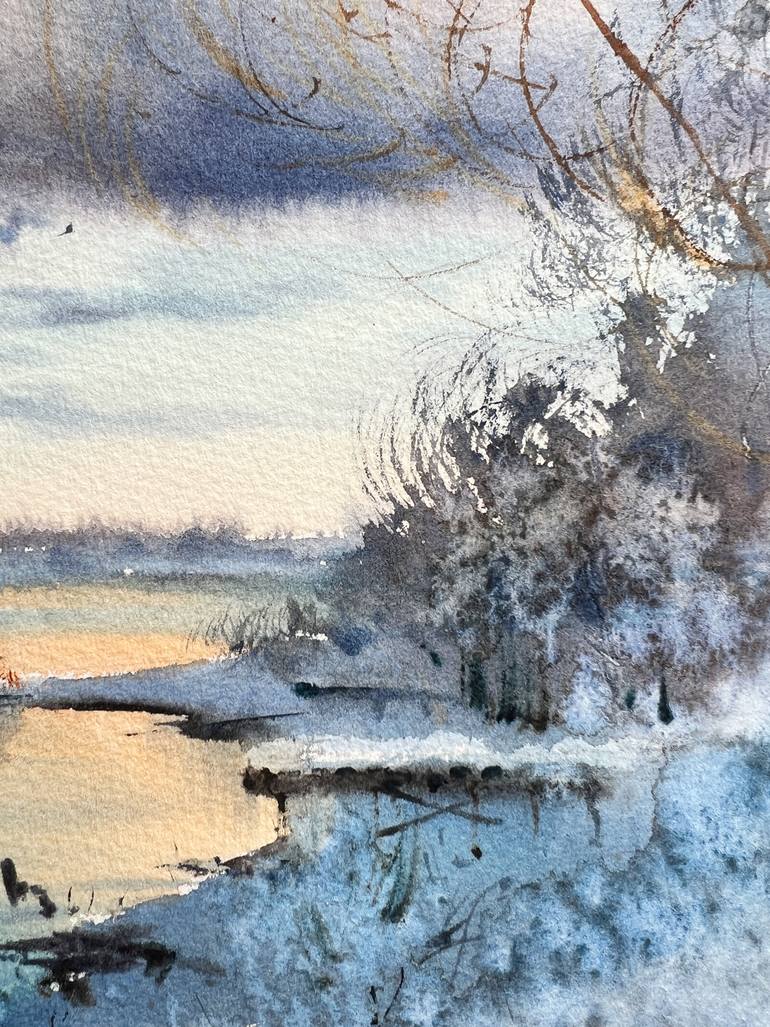 Original Expressionism Landscape Painting by Eugenia Gorbacheva