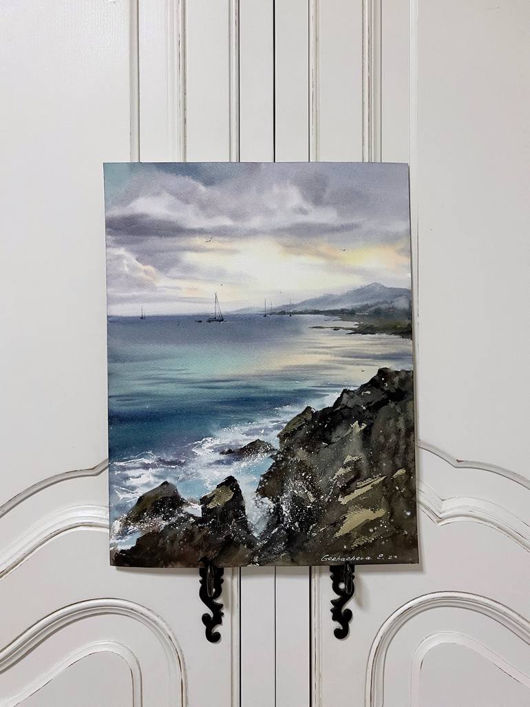 Original Seascape Painting by Eugenia Gorbacheva