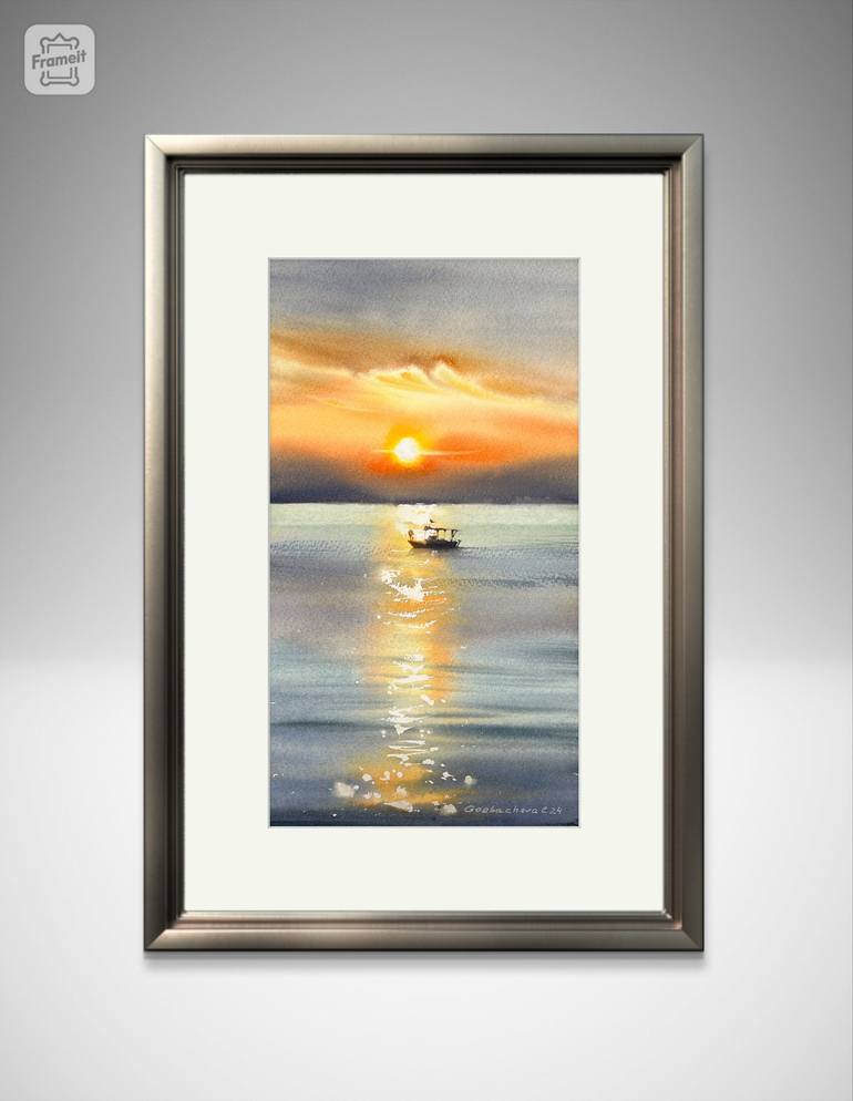 Original Seascape Painting by Eugenia Gorbacheva