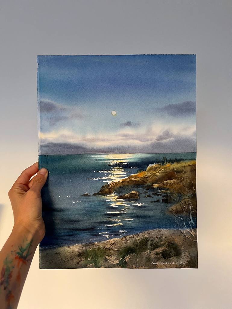 Original Seascape Painting by Eugenia Gorbacheva