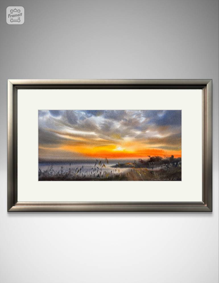 Original Expressionism Seascape Painting by Eugenia Gorbacheva