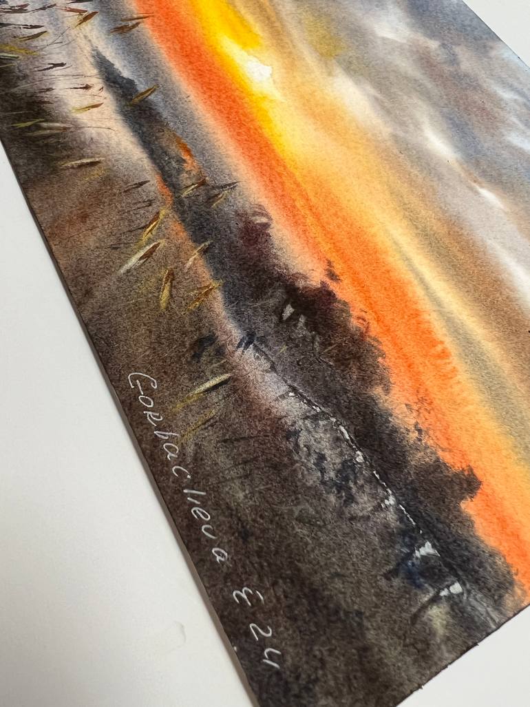 Original Expressionism Seascape Painting by Eugenia Gorbacheva