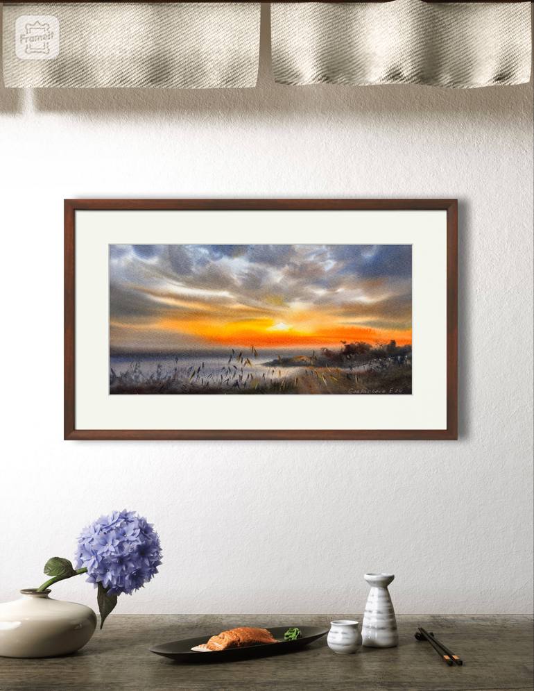 Original Expressionism Seascape Painting by Eugenia Gorbacheva