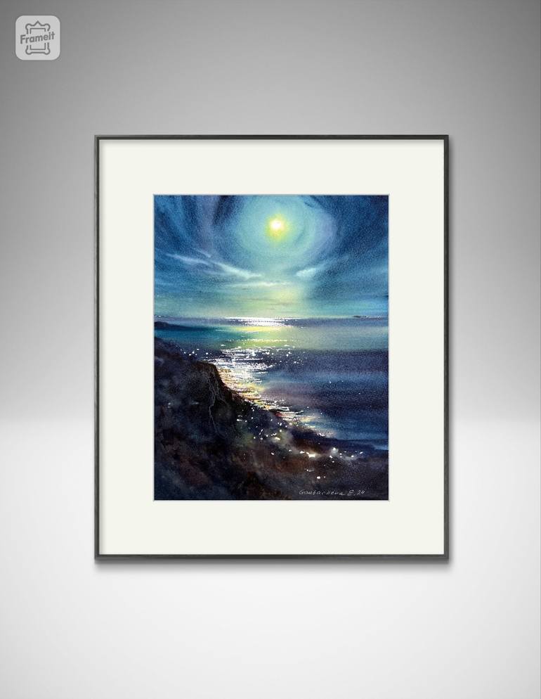 Original Seascape Painting by Eugenia Gorbacheva