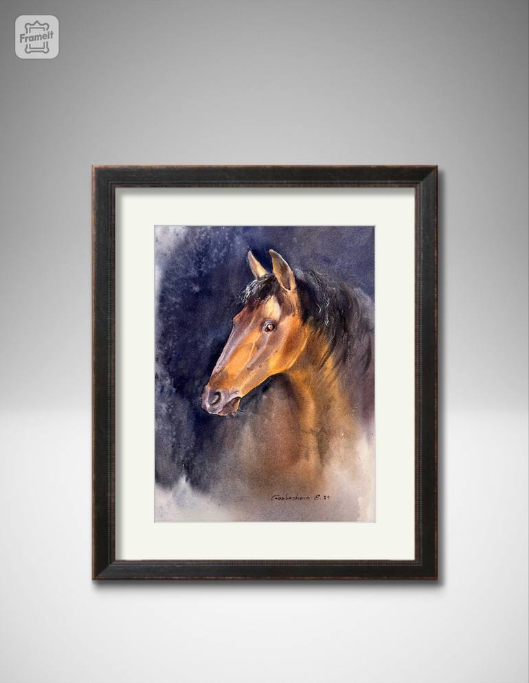 Original Expressionism Animal Painting by Eugenia Gorbacheva