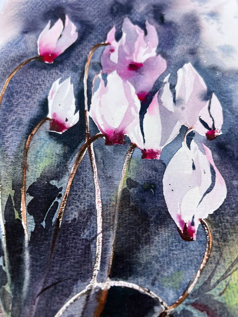 Original Expressionism Floral Painting by Eugenia Gorbacheva