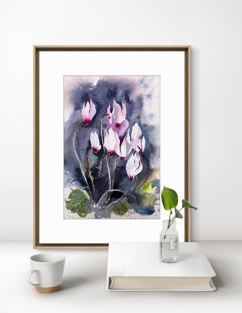 Original Expressionism Floral Painting by Eugenia Gorbacheva
