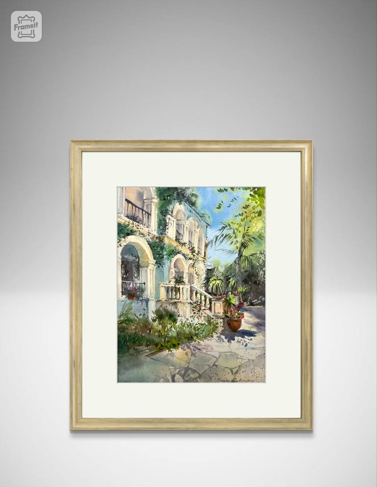 Original Expressionism Cities Painting by Eugenia Gorbacheva