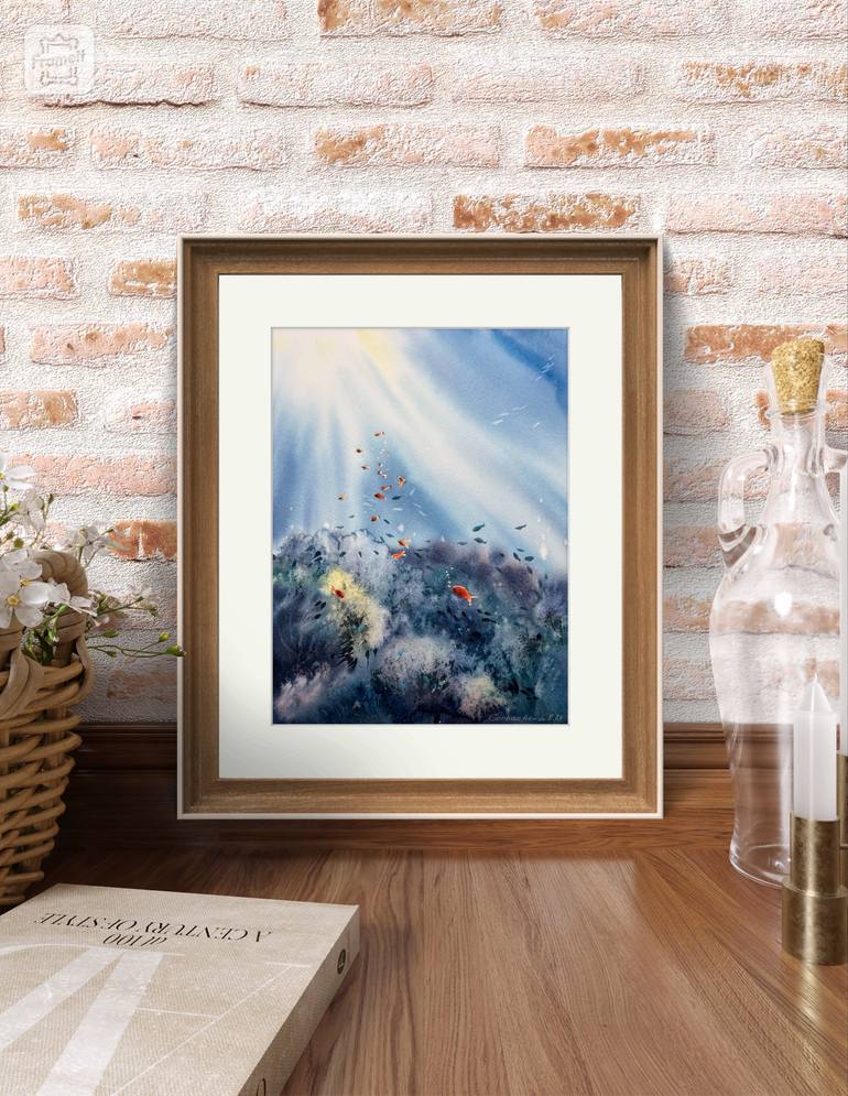 Original Expressionism Seascape Painting by Eugenia Gorbacheva