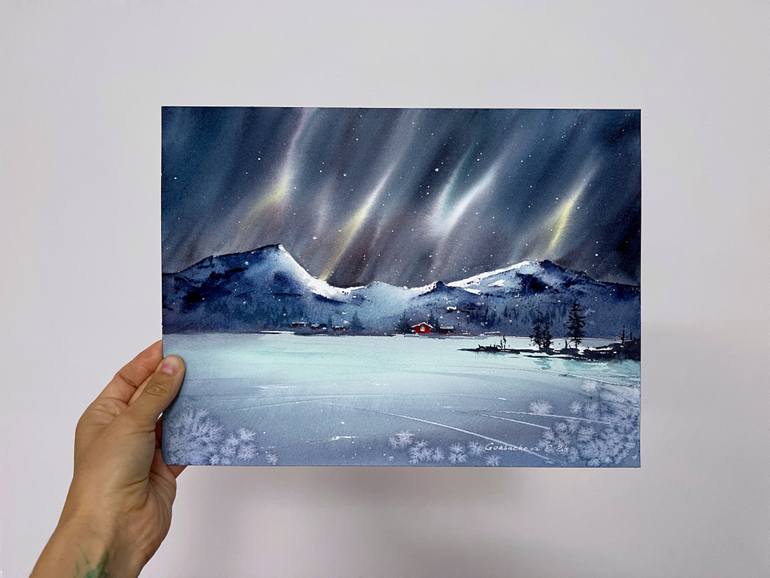 Original Expressionism Landscape Painting by Eugenia Gorbacheva