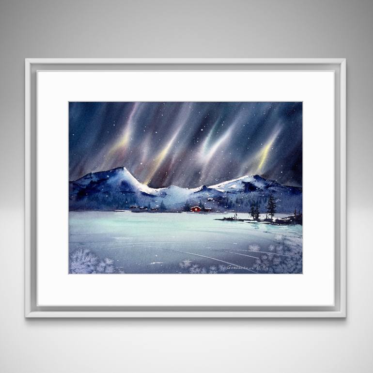 Original Expressionism Landscape Painting by Eugenia Gorbacheva