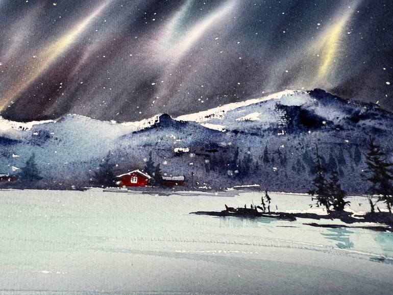 Original Expressionism Landscape Painting by Eugenia Gorbacheva