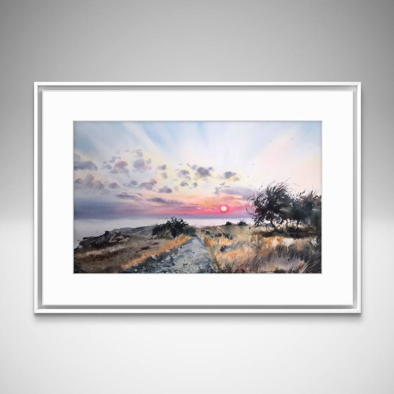 Original Expressionism Seascape Painting by Eugenia Gorbacheva