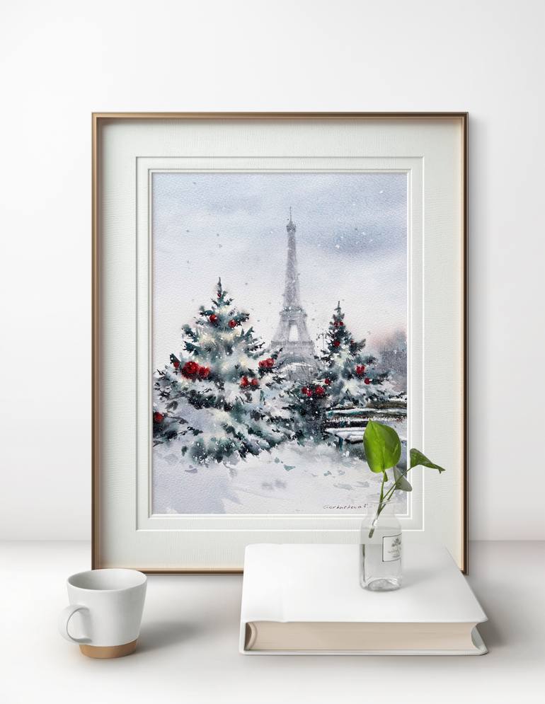 Original Expressionism Cities Painting by Eugenia Gorbacheva